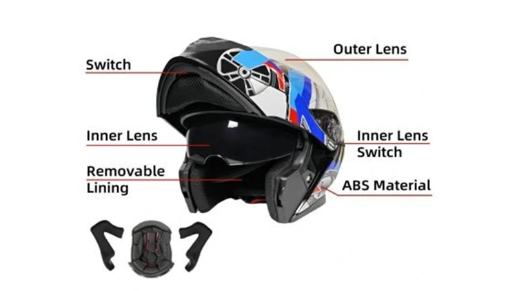 Flip Up Motorcycle Helmet