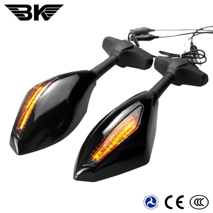 Motorrad-Rückspiegel mit LED-Leuchten mit Blinkern