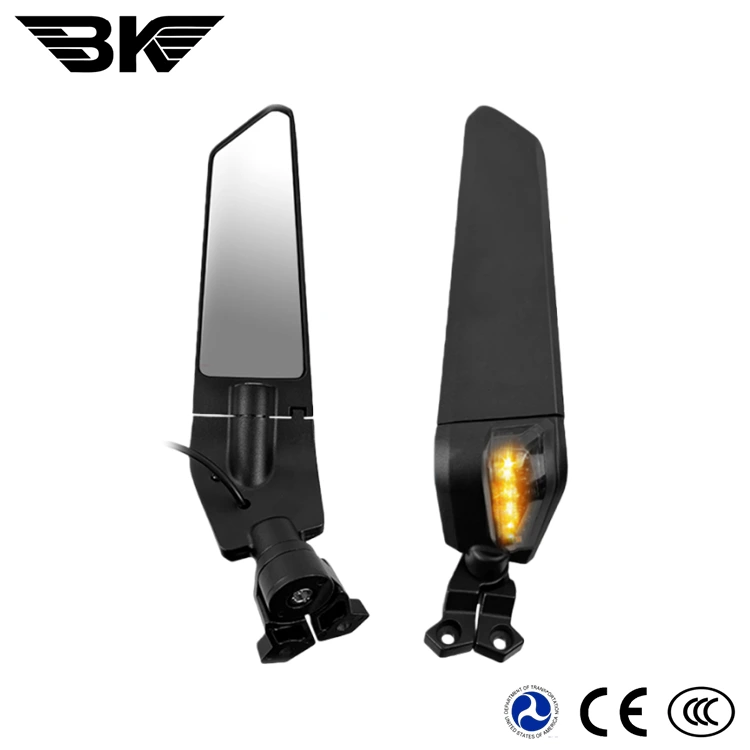 Rückspiegel-Kit für Motorräder mit LED-Licht